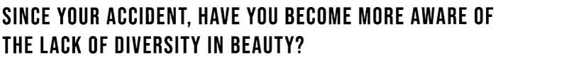 Lack of diversity in beauty?
